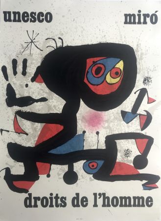 Poster Miró - Unesco / Droits de l'homme