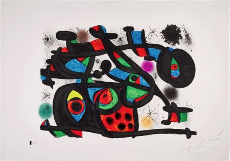 Lithograph Miró - Untilted