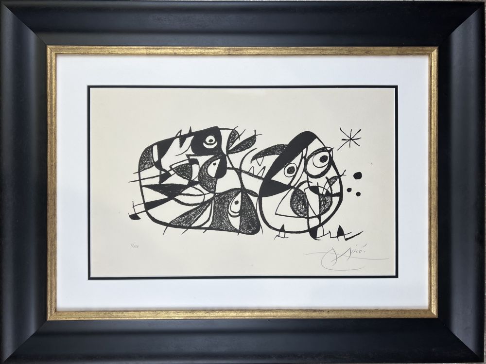 Lithograph Miró - Untitled 