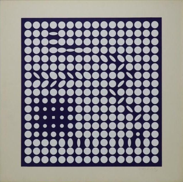 Screenprint Vasarely - Untitled