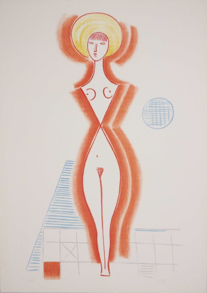 Lithograph Tozzi - Untitled