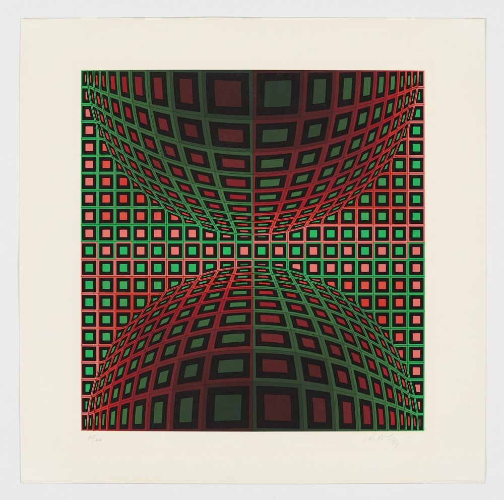 Screenprint Vasarely - Untitled