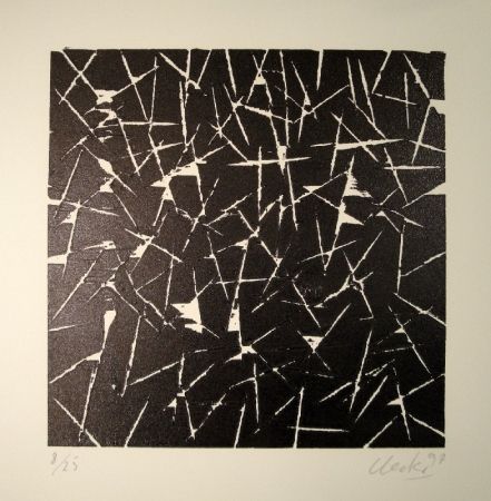 Woodcut Uecker - Untitled