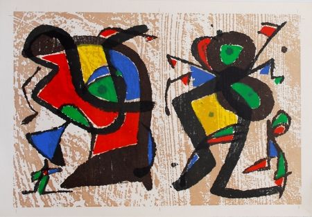 Woodcut Miró - Untitled