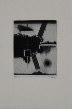 Etching And Aquatint Beeri - Untitled