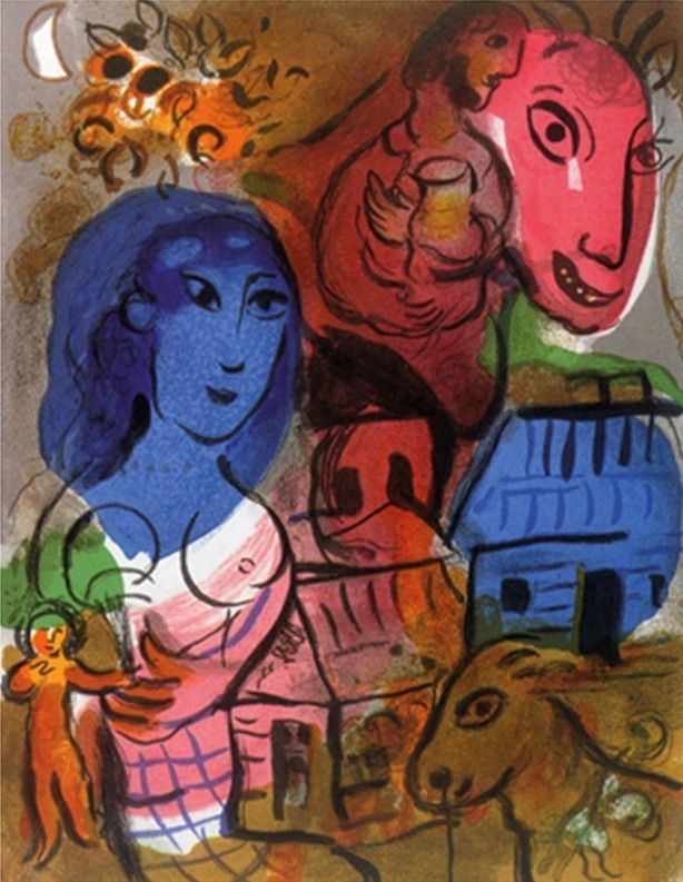 Lithograph Chagall - Untitled