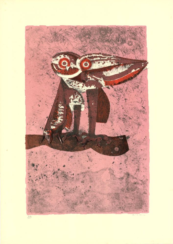 Lithograph Righi - Untitled