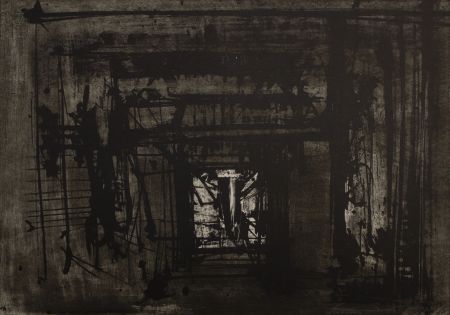 Lithograph Scanavino - Untitled