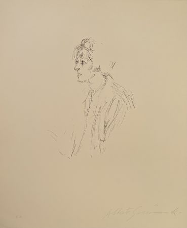 Lithograph Giacometti - Untitled