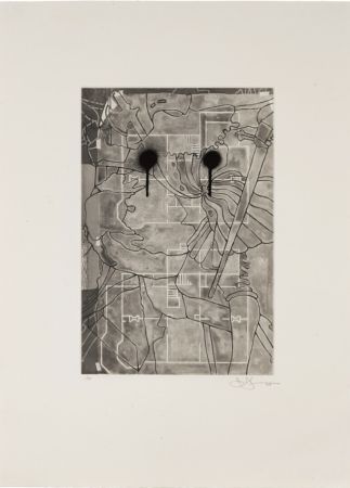 Etching Johns - Untitled