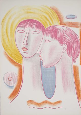 Lithograph Tozzi - Untitled