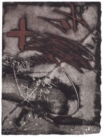 Etching Tàpies - Untitled