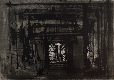 Lithograph Scanavino - Untitled