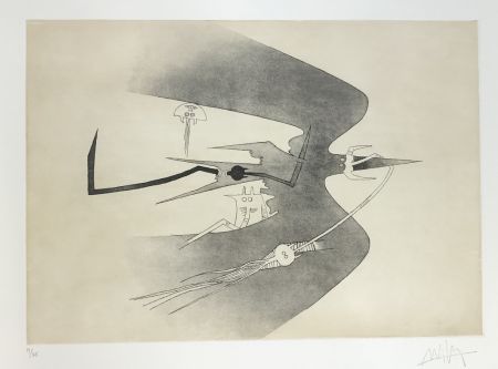 Etching And Aquatint Lam - Untitled 
