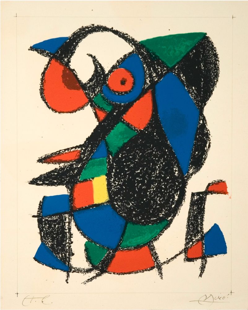 Lithograph Miró - Untitled-sin título