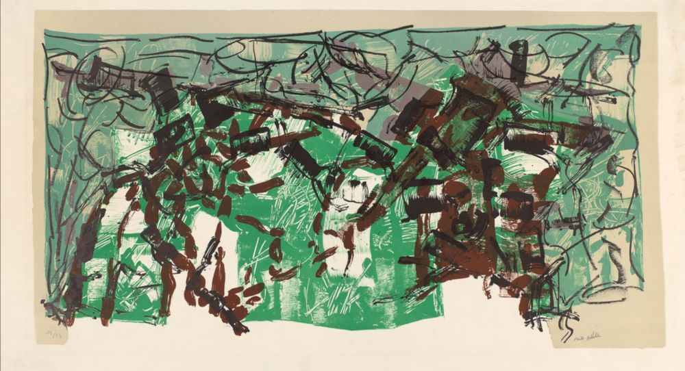 Lithograph Riopelle - Untitled 1