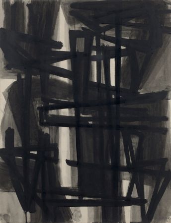 No Technical Soulages - Untitled 1949