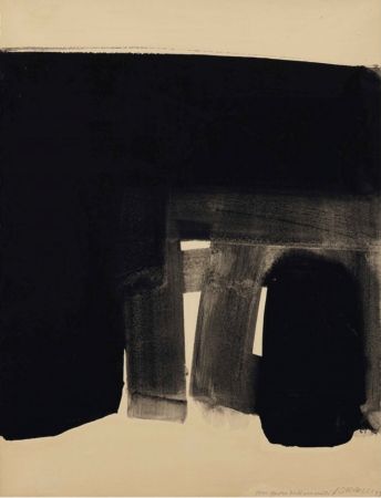 No Technical Soulages - Untitled 1977