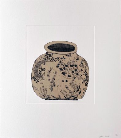 Etching Wood - Untitled (1) from 8 Pots