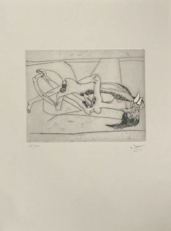 Etching And Aquatint Matta - Untitled 212 (From the New School)