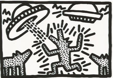 Lithograph Haring - Untitled 4