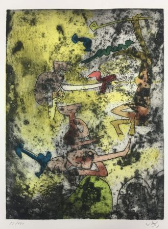 Etching And Aquatint Matta - Untitled 5 (Centre Noeuds)