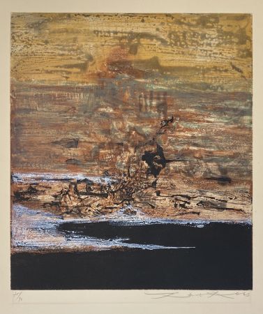 Etching And Aquatint Zao - Untitled (5 Colors)