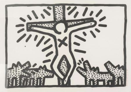 Lithograph Haring - Untitled 6 (Gladstone)
