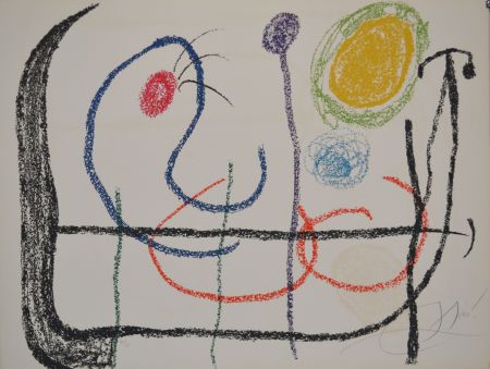 Lithograph Miró - Untitled, from Album 21 portfolio - M1136