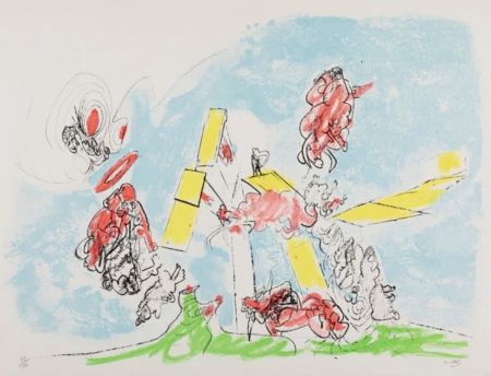 Lithograph Matta - Untitled (from Fog Mog Magog)