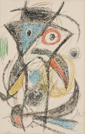 Lithograph Miró - Untitled (from Les demeures d'hypnos portfolio)