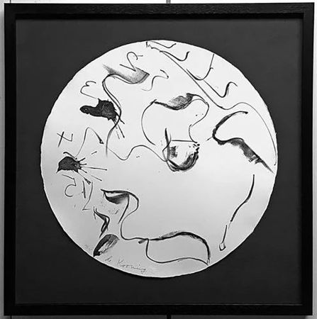 Lithograph De Kooning - Untitled from Self Portrait in a Convex Mirror