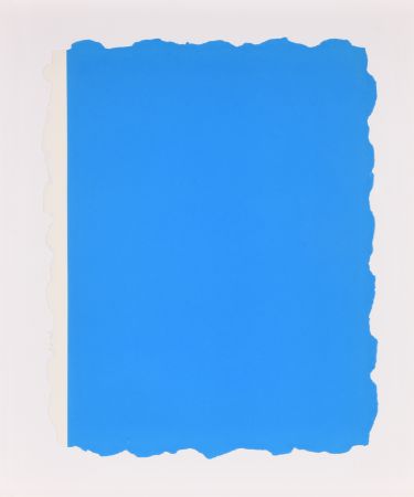 Aquatint Flavin - Untitled, from Sequences - Blue
