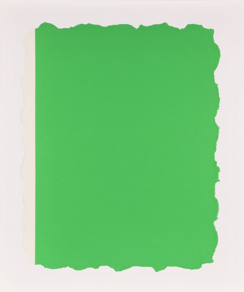 Aquatint Flavin - Untitled, from Sequences - Green