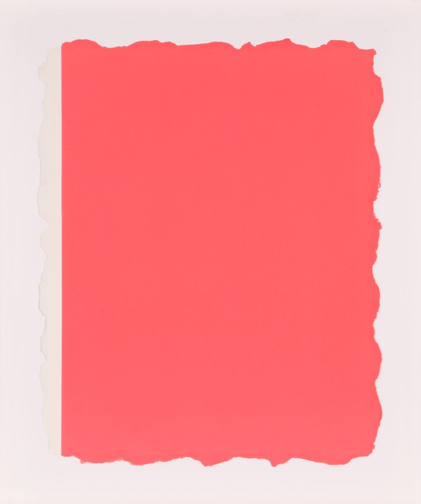 Aquatint Flavin - Untitled, from Sequences - Pink