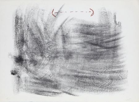 Lithograph Tàpies - Untitled from St. Gallen