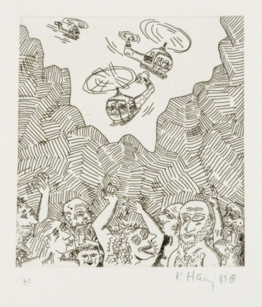 Etching Haring - Untitled (From the Valley Suite)