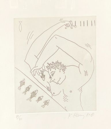 Etching Haring - Untitled (From the Valley Suite)