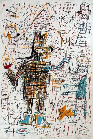 Screenprint Basquiat - Untitled I from The Figures Portfolio