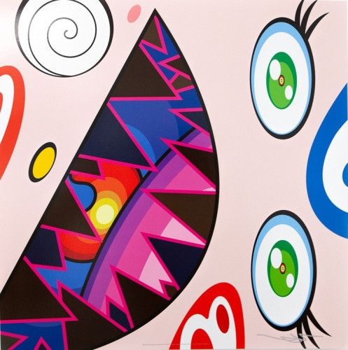 Lithograph Murakami - Untitled II from We Are the Square Jocular Clan,