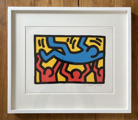 Lithograph Haring -  Untitled IV B 
