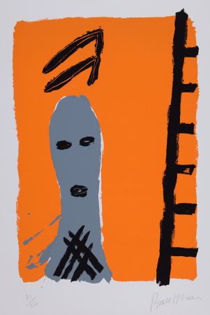 Screenprint Mclean - Untitled (Man with Ladder)