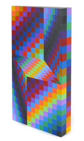 No Technical Vasarely - Untitled Sculpture
