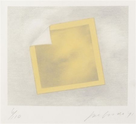 Lithograph Goode - Untitled (yellow folded photo)