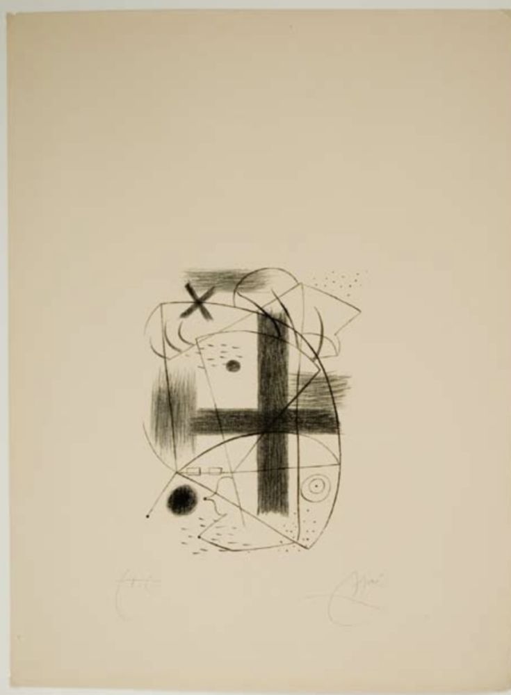 Lithograph Miró - Untitled/Sin título