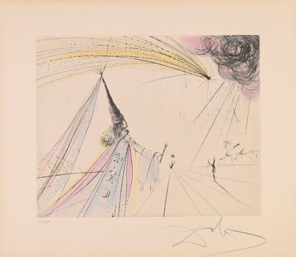 Etching Dali - Urania