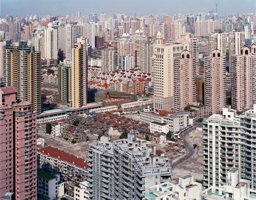 Photography Burtynsky - Urban Renewal no 5. Overview From Top Of Military Hospital Shanghai, China