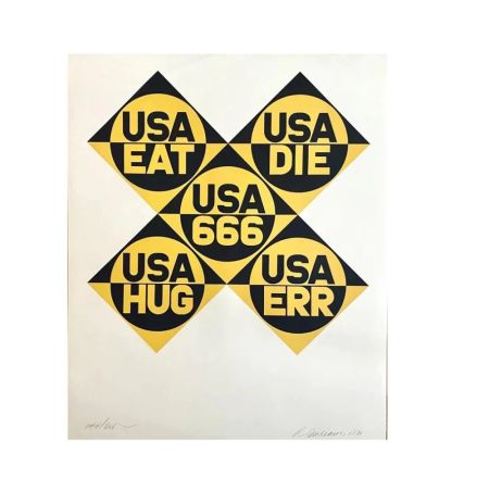 Lithograph Indiana - USA 666, 1971