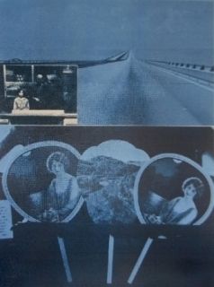 Screenprint Monory - USA 76 - Road