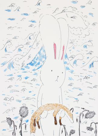 Lithograph Kaga - Usacchi 2
